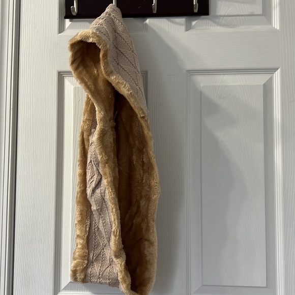 Women Infinity Scarf Knitted Faux Fur Beanie Hat 2Pcs! - Picture 6 of 7